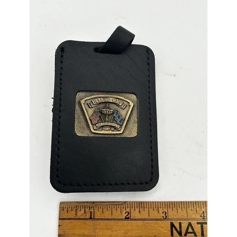 Ryder Cup Embossed Tag Leather Bag‎ Tag NWT